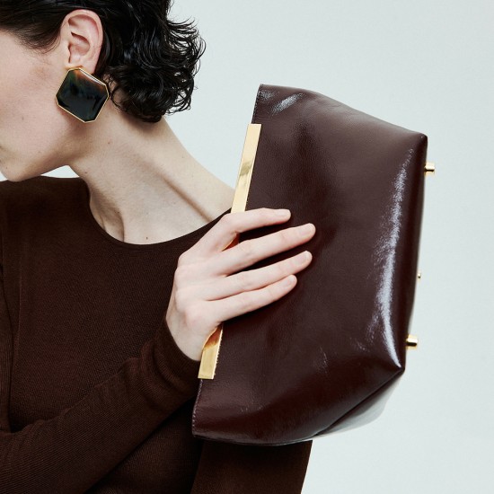 Calfskin Envelope Bag, Hand-Held Bag - Memoo.com